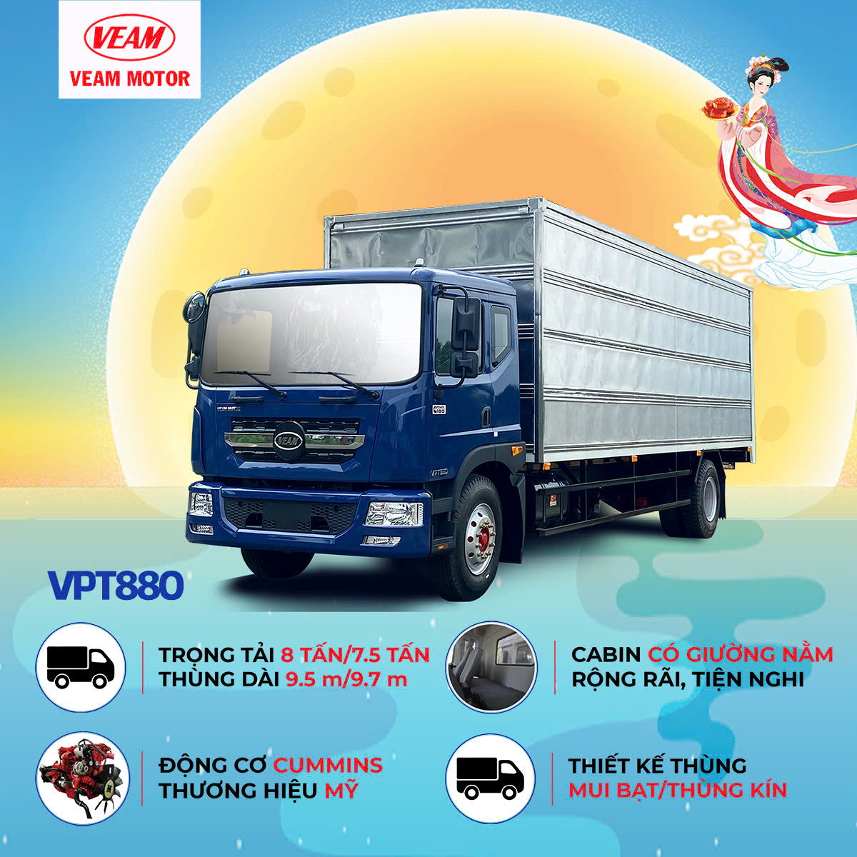 Đón thu sang - nhận lộc vàng cùng Veam Motors