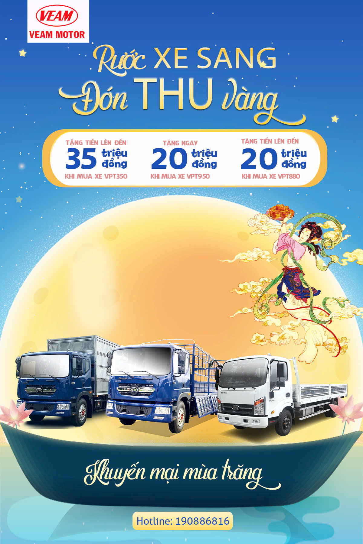 Đón thu sang - nhận lộc vàng cùng Veam Motors