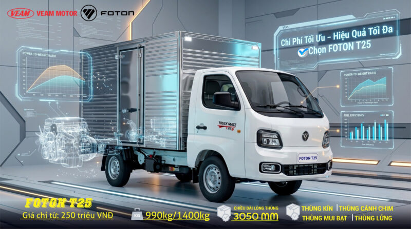 FOTON T25 - Chi Phí Tối Ưu – Hiệu Quả Tối Đa