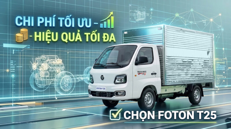🚛 XE TẢI NHẸ VEAM FOTON T25 THÙNG DÀI 3M05 – PHIÊN BẢN THÙNG LỬNG | TRẢ TRƯỚC CHỈ TỪ 55TR 🚛 🎯Chở nhiều hơn 👉 Kiếm tiền tốt hơn 🔊TRẢ TRƯỚC 55TR NHẬN XE. 🎯VEAM FOTON 900KG - 1.250KG ✅ Tải 990kg & 1.4T – chạy phố thoải mái ✅ Thùng 3m05 – chở hàng tối đa ✅ KT thùng : 3.050 x 1.565 x 1.670 mm ✅ Máy DAM Mitsubishi 1.5 – 110PS – khỏe, tiết kiệm ✅ Loại nhiên liệu : Xăng ✅ Tiêu hao nhiên liệu : 6-8 lít/100km ✅ Cỡ lốp :trước sau đồng bộ 175R14C 👉 Khuyến mãi khủng: ✅Tặng Film cách nhiệt ✅ Tặng bọc vô lăng ✅Hỗ trợ vay vốn 75%. Giao xe tận nhà
