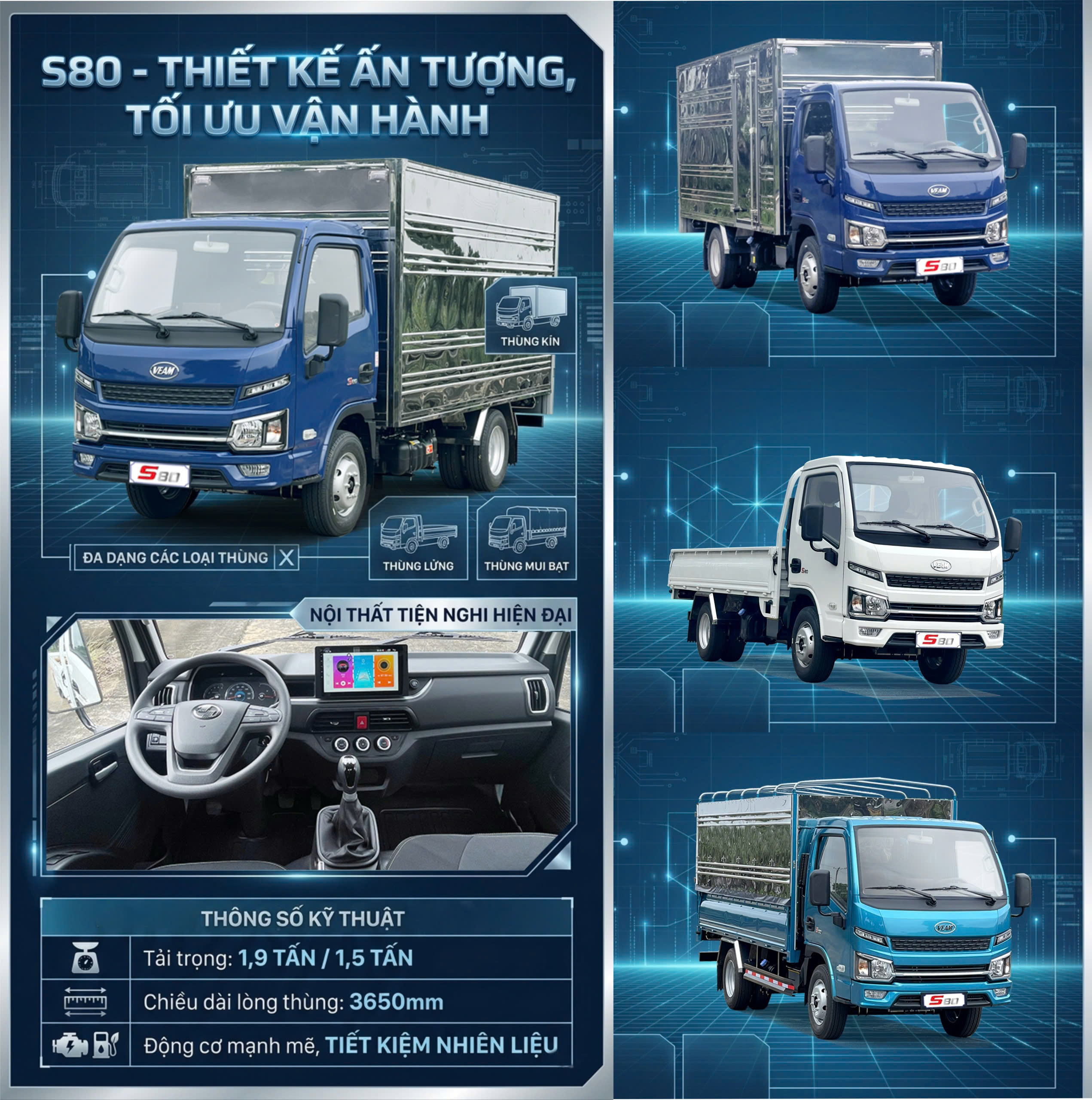 VEAM S80 - Thiết kế ấn tượng, tối ưu vận hành