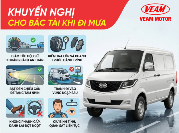 TRỜI MƯA – LÁI XE SAO CHO CHUẨN?